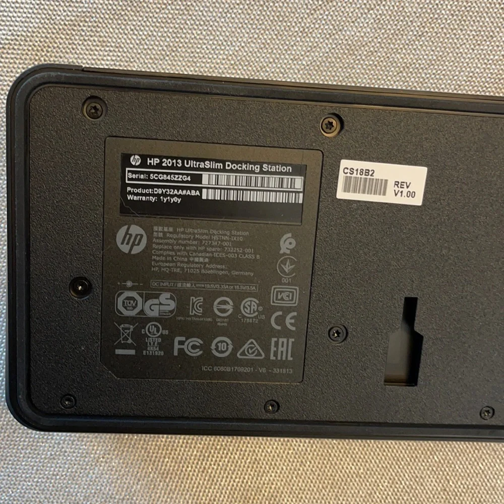 HP Ultra Slim Dock 2013 Docking Station
